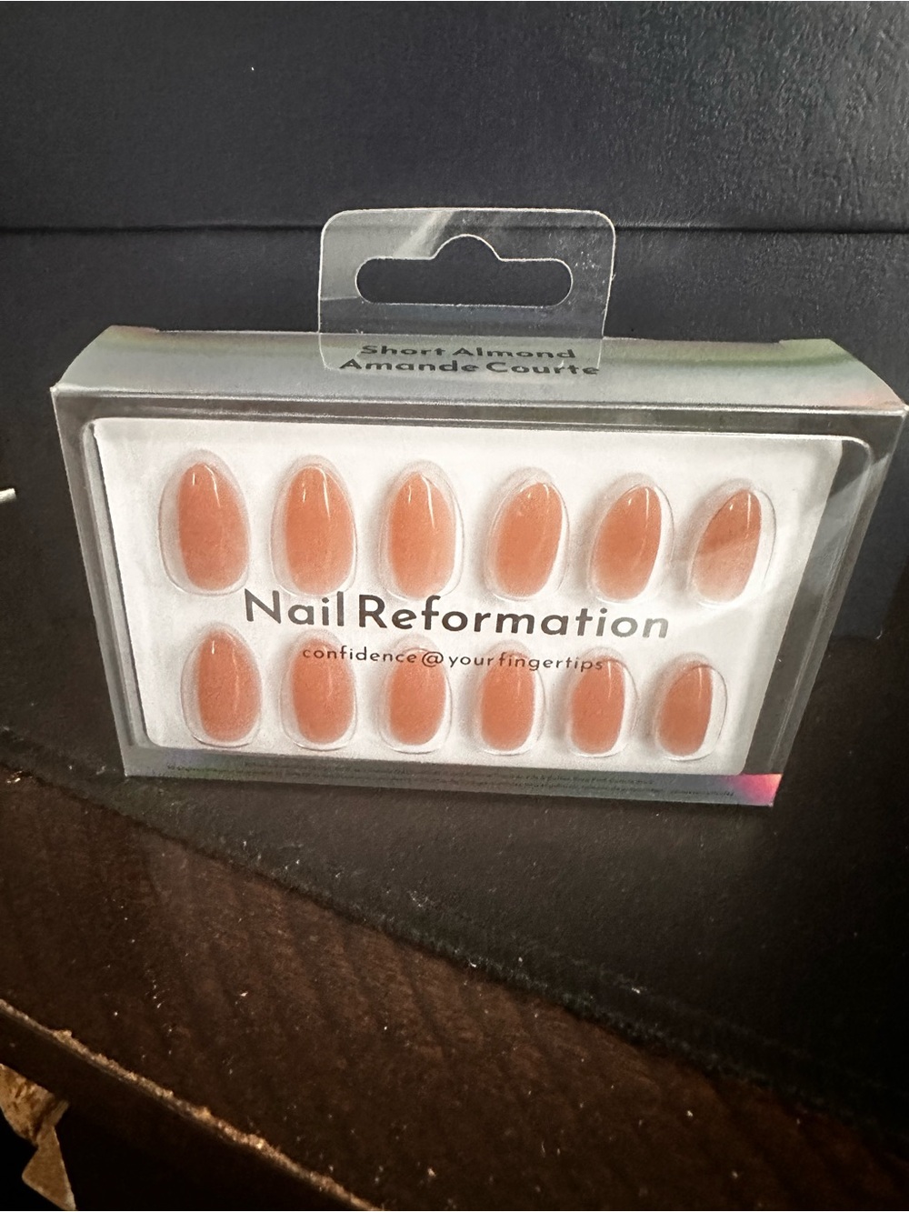 Brand new! Reformation Short Almond Press-On Nails - Peach Nude